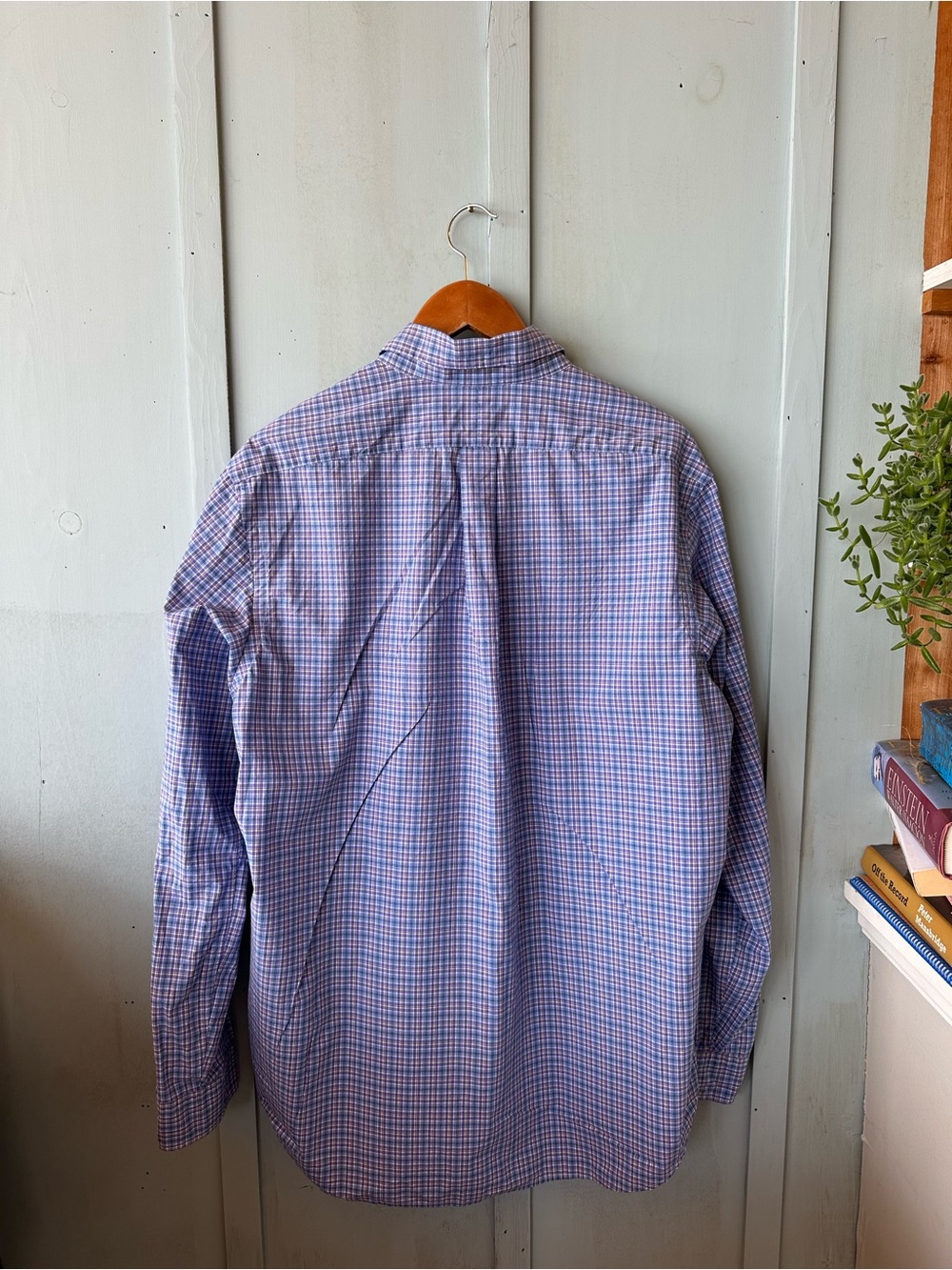 Polo by Ralph Lauren Blue and Lavender Check Button-Down Shirt - Picture 5 of 9